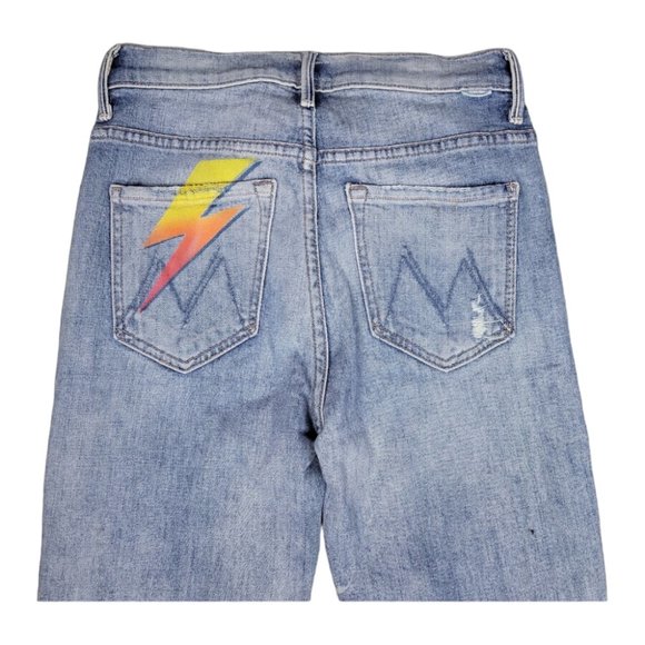 MOTHER Stunner Ankle Step Fray in Helter Skelter High Rise 24 - Picture 12 of 16